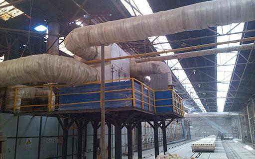 使用中的空氣預(yù)熱器